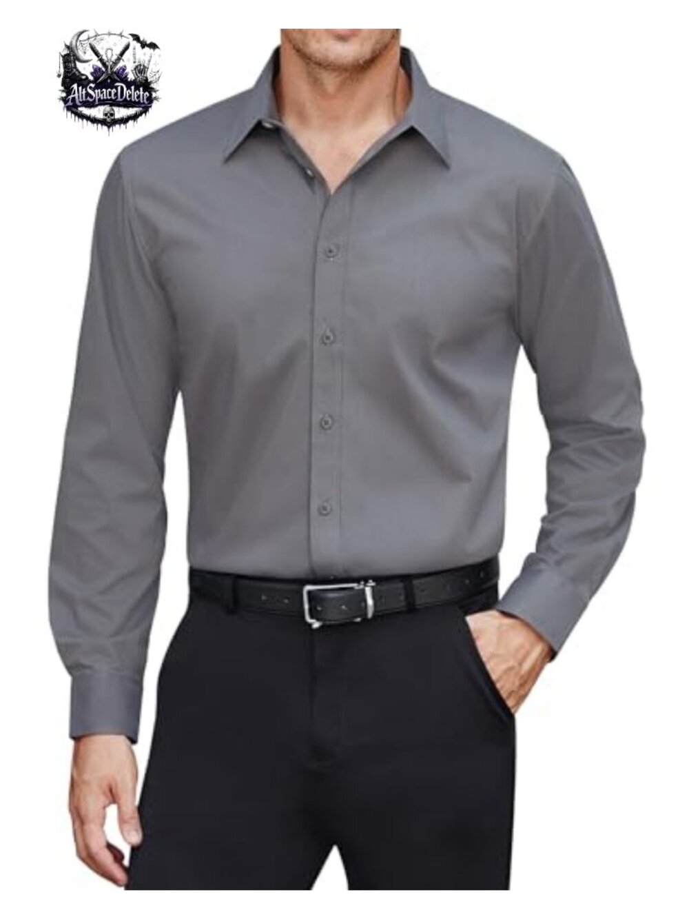 Men's Stain Shield Stretch Dress Shirt Long Sleeve Button Down